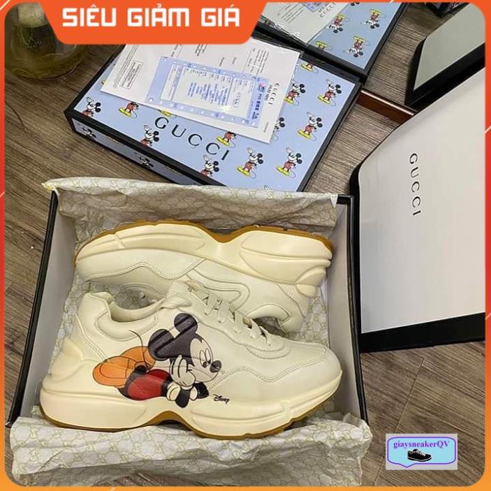 Giày thể thao Gu.cci Disney Bigball Chunky Mickey  Siêu Đẹp Dành Cho Nam Nữ