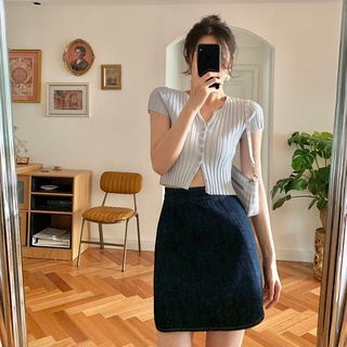 9382. ÁO LEN CROPTOP TAY NGẮN BASIC