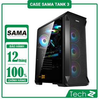 Vỏ Case SAMA Tank 3 Tempered Glass (Mid Tower/Màu Đen)