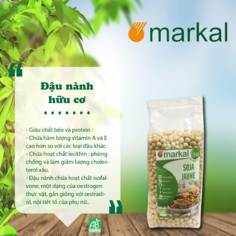 ĐẬU NÀNH HỮU CƠ MARKAL 500G