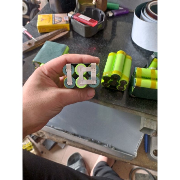 Khối pin 12v 4A cho máy nội địa Makita Hitachi national ryoby