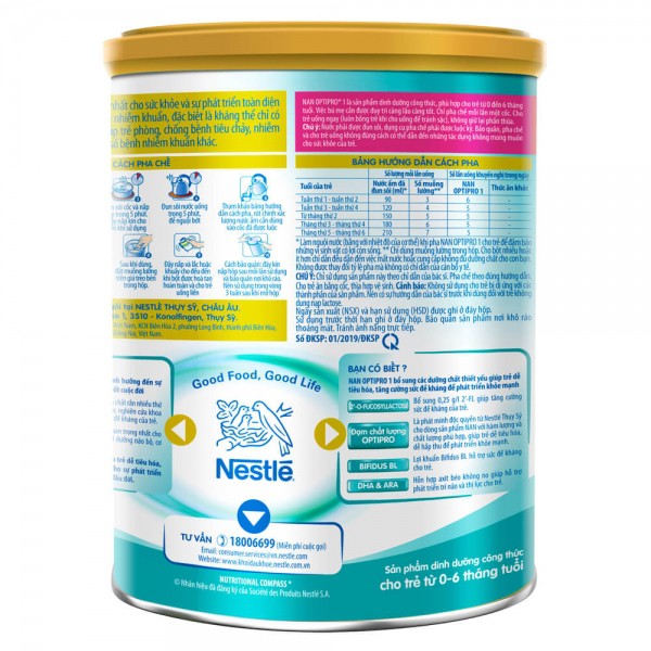 Sữa bột Nestle Nan Optipro 3 HMO  1.7kg