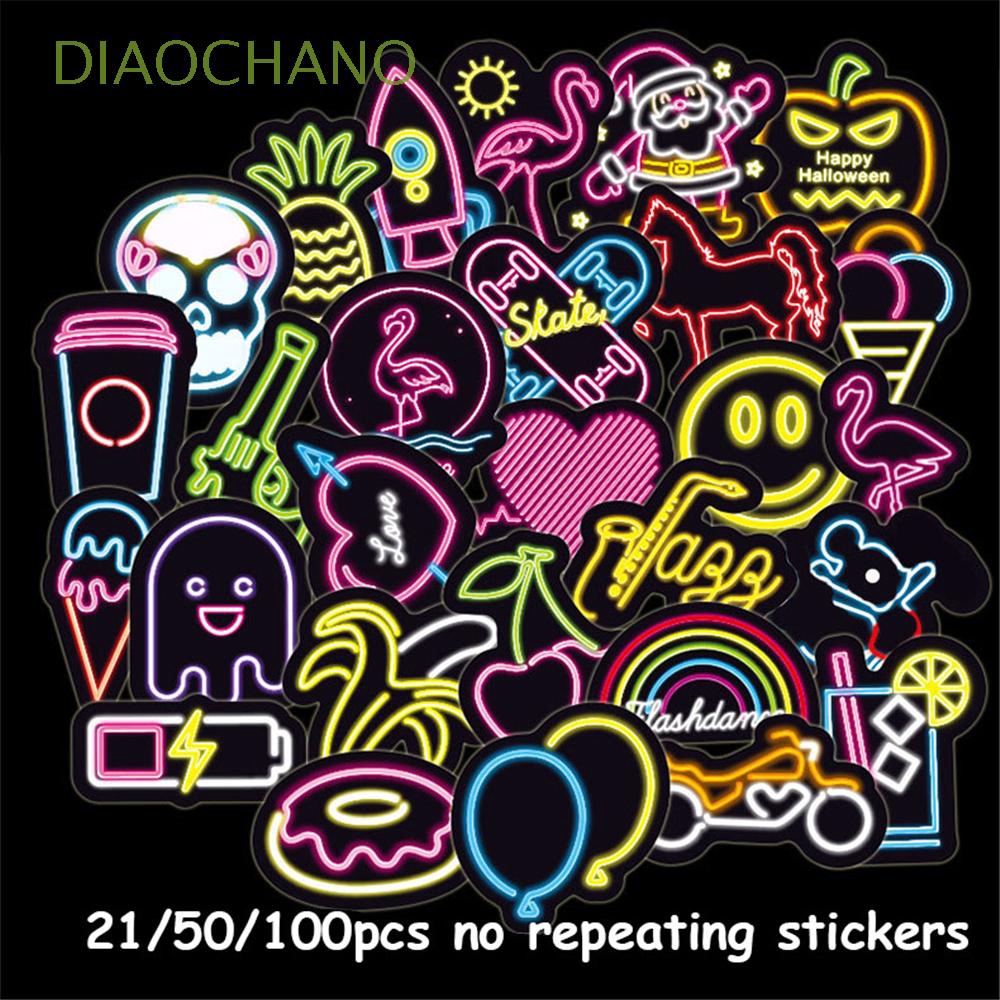 Bộ 21/50/100 miếng sticker trang trí họa tiết đa dạng ngộ nghĩnh thú vị