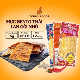 Mực bento thái lan gói 5g-6g đủ vị, mực bento gói nhỏ đồ ăn vặt Torao Food
