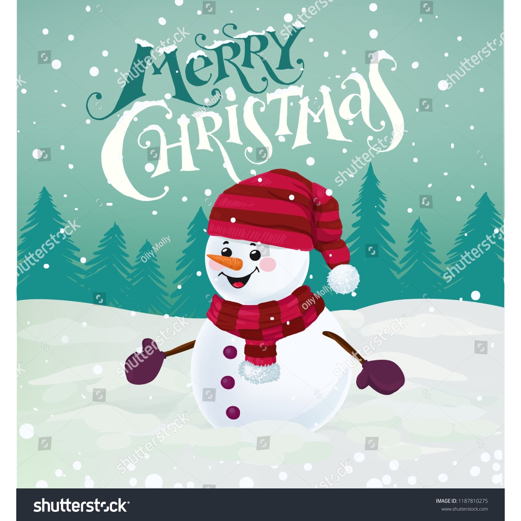 Tranh Dán Tường Tranh Trí hình người tuyết Cho Quán Bán Kem, Icream, Ốc Quế, trà tranh, trà sữa hot hit