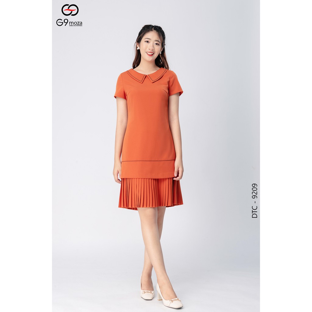 Đầm tay cộc G9moza 9209 với họa tiết đơn sắc tạo nên phong cách Công sở, dạo phố, du lịch Trẻ trung ngọt ngào