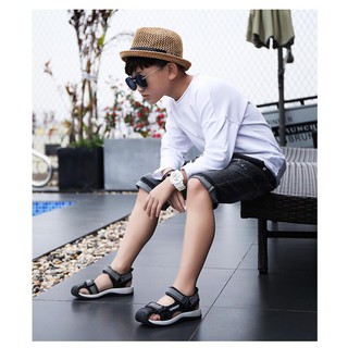 [FREESHIP] Sandal bé trai bít mũi siêu nhẹ,êm chân