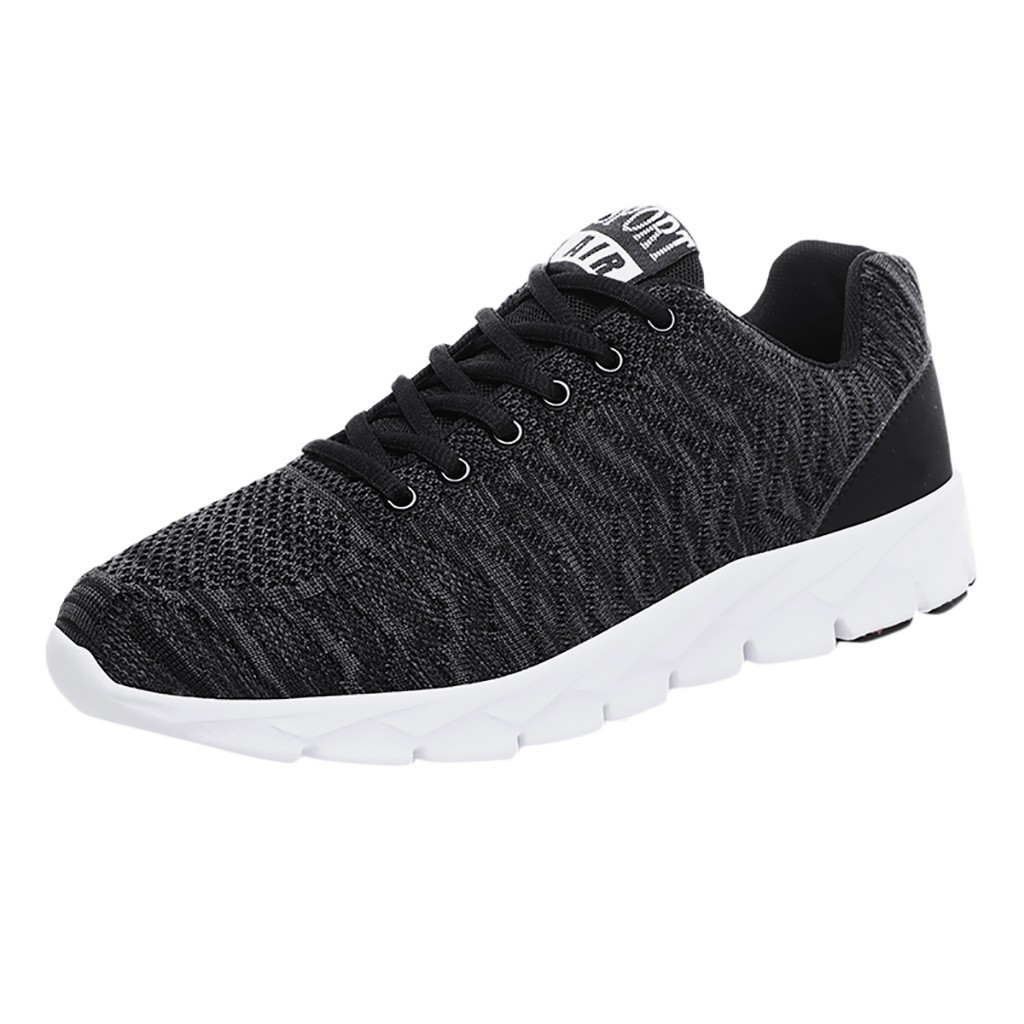 Fashion Men Sneakers Walking Casual Shoes Breathable Lace Up Shoes Running Shoes