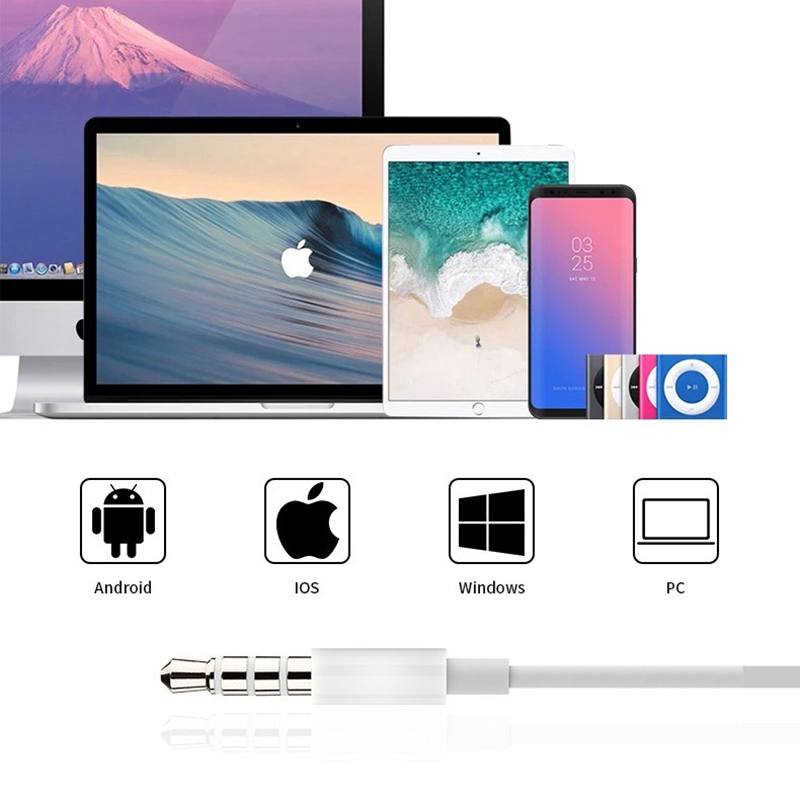 Tai Nghe Nhét Tai Jack 3.5mm Âm Thanh Siêu Trầm Cho Samsung Huawei Iphone Jp7 | BigBuy360 - bigbuy360.vn