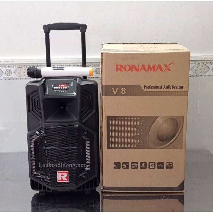 Loa Kéo Di Động Ronamax V8 Bass 2 Tấc - Ronamax V8 Đỉnh Cao Âm Thanh Ronamax