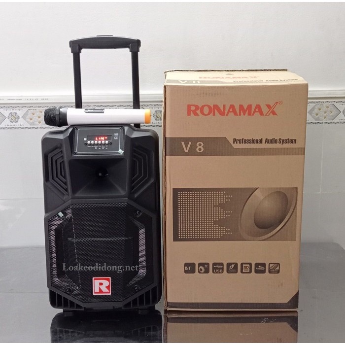 Loa Kéo Di Động Ronamax V8 Bass 2 Tấc - Ronamax V8 Đỉnh Cao Âm Thanh Ronamax