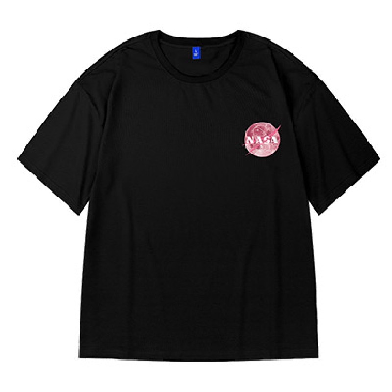 Áo Thun Tay Ngắn Cổ Tròn Dáng Rộng In Hình Phi Hành Gia Thời Trang Mùa Hè Cho Nam Giới Size M-8XL