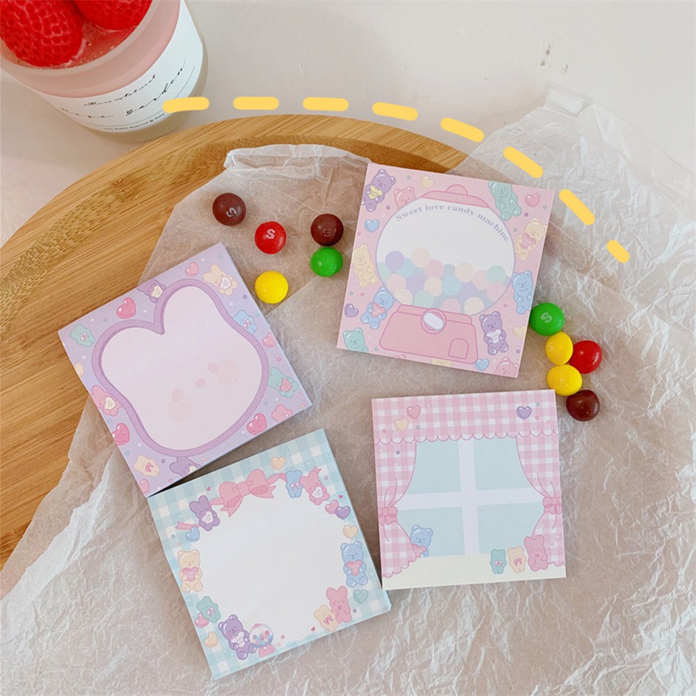 Giấy Nhớ Stick Note Tone Hồng Tím Soft Pastel Cute