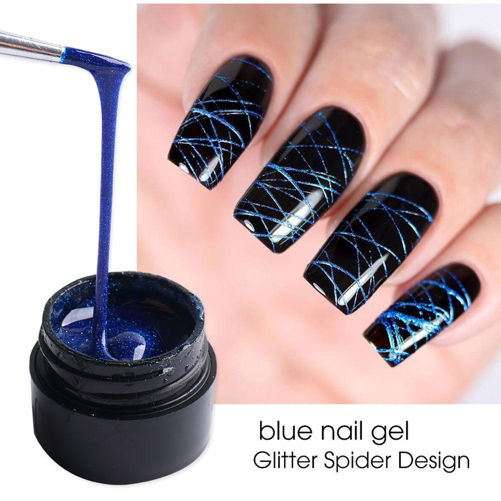 FUTURE 5ml Manicure Nail Art with Glitter Soak Off Pulling Silk Nail Gel Spider Web Gel DIY Reflective Sparkling Varnish Polish