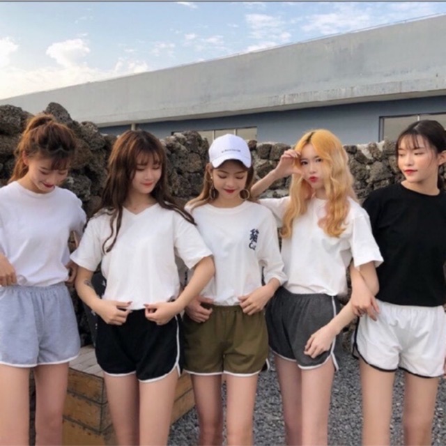 Quần đùi thun nữ