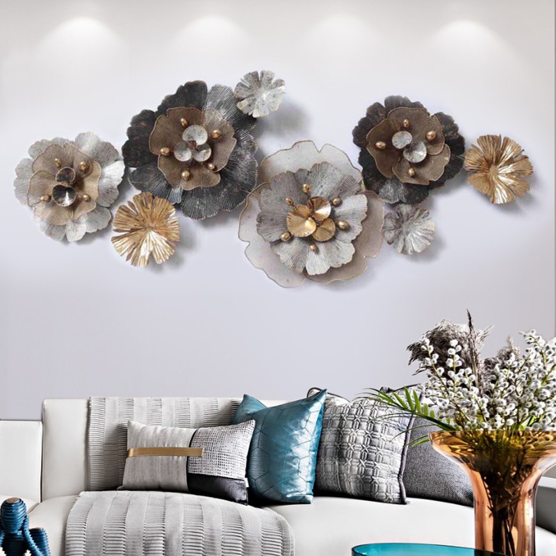 Tranh Sắt Treo Tường Nghệ Thuật, Tranh Decor Trang Trí Hoa Nghệ Thuật mã A2025 size 158cm
