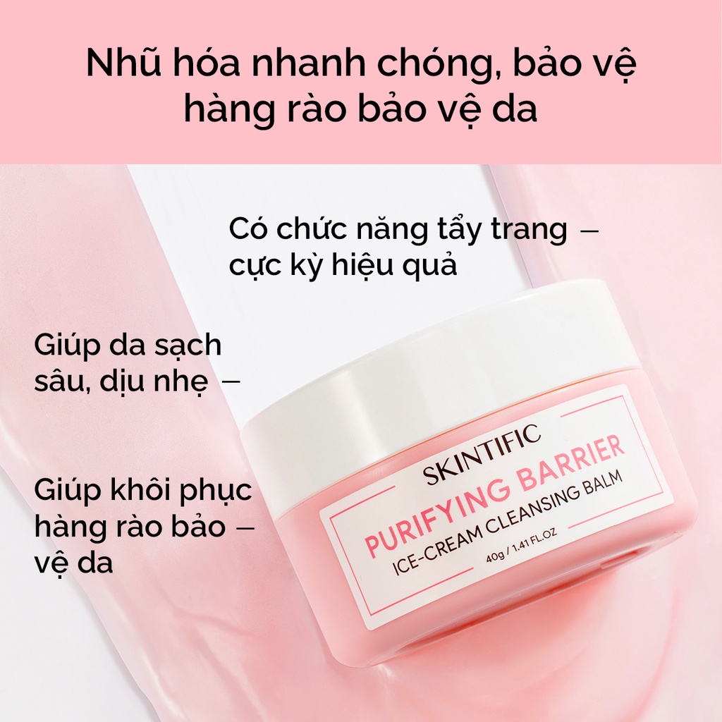 Kem tẩy trang mềm mịn Purifying Barrier SKINTIFIC 50g