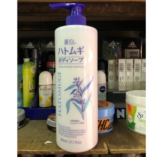 Sữa tắm dưỡng ẩm trắng da Hatomugi Moisturizing Washing 800ml