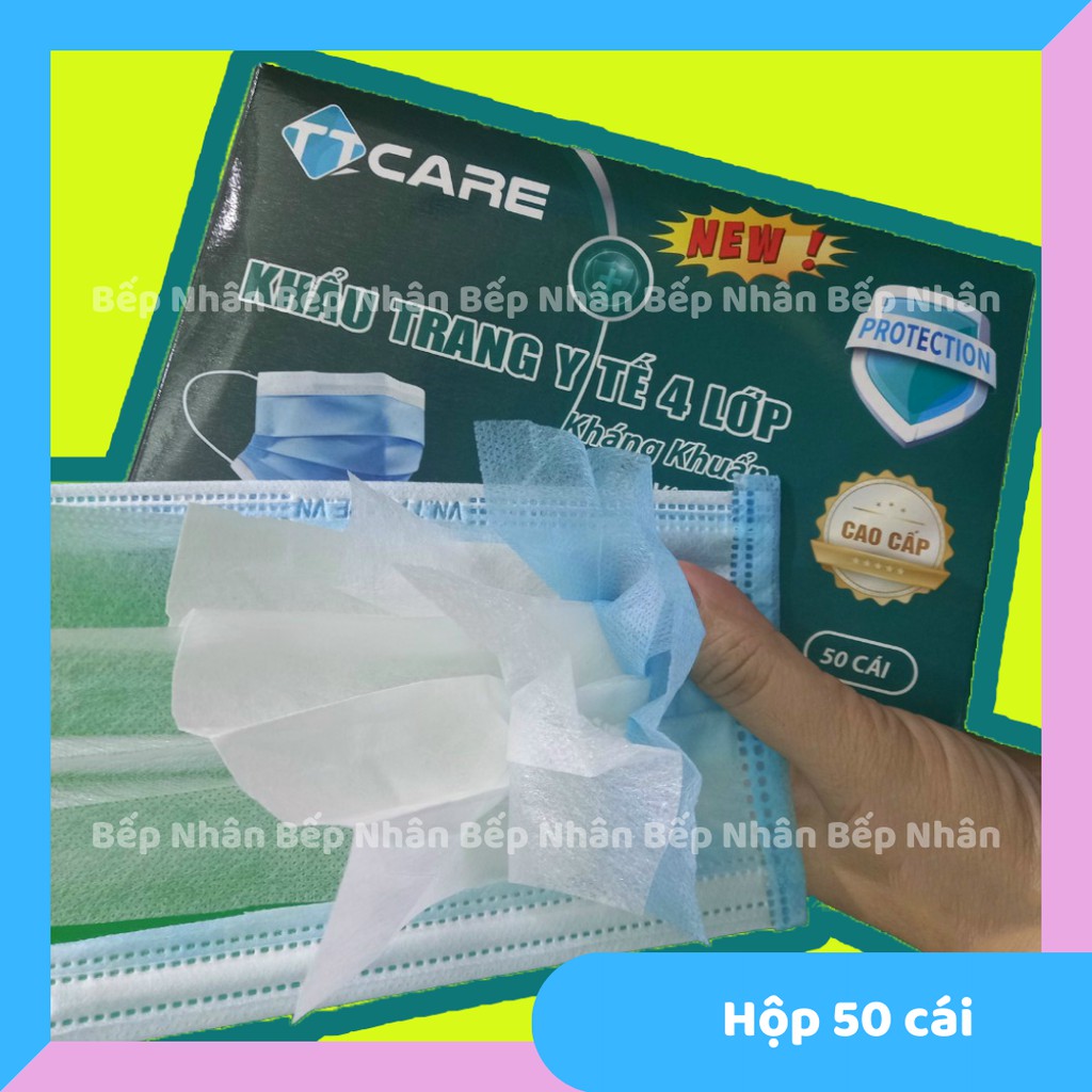 [Bình ổn] Hộp 50 cái khẩu trang kháng khuẩn 4 lớp | BigBuy360 - bigbuy360.vn