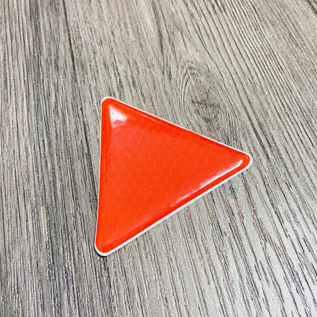 Tem LOGO cảnh báo đuôi dè, tem phản quang tam giác đuôi dè xe máy