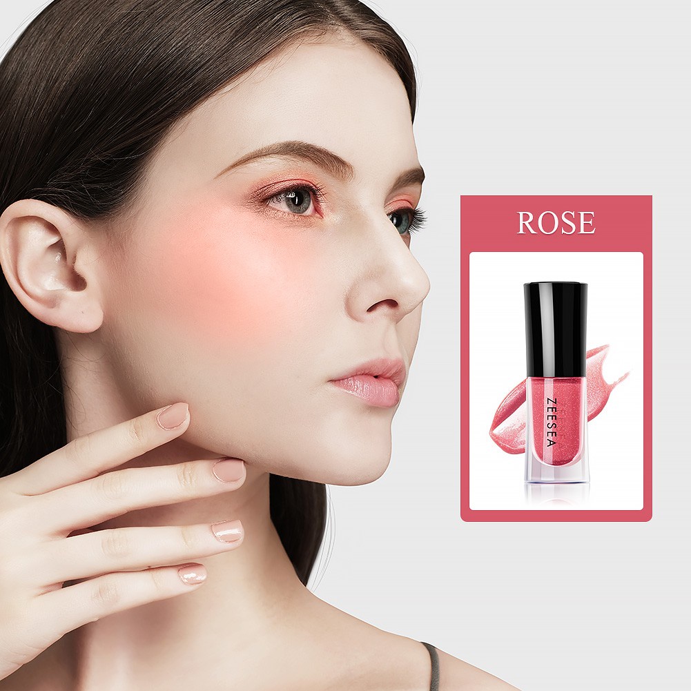 ZEESEA Blusher Liquid Blush Rouge Eyeshadow Moisturizing Brightening Natural Cheek Nude Face Makeup Multipurpose 4ml | BigBuy360 - bigbuy360.vn