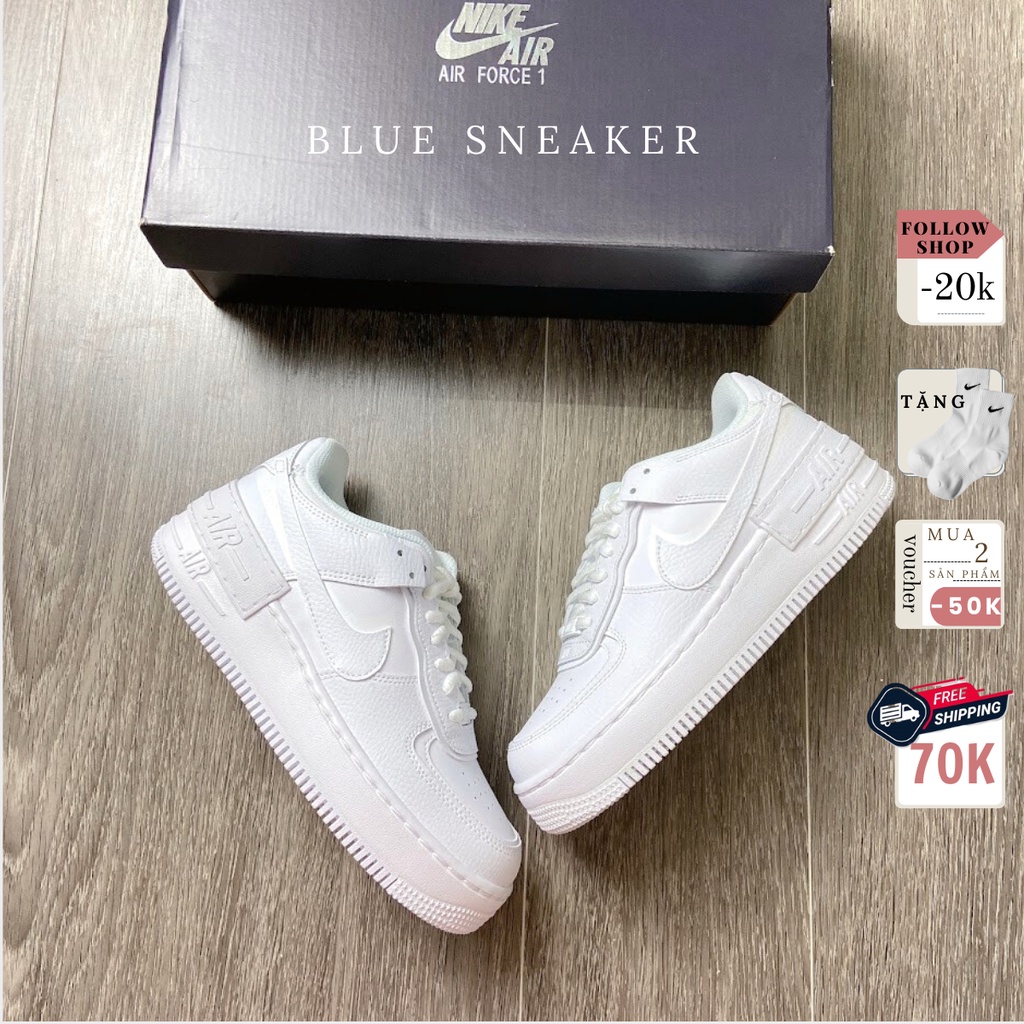 Giày Sneaker Nam Nữ AF1 Trắng