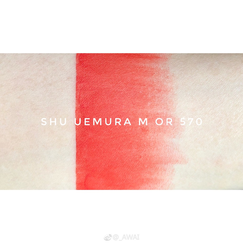 Son Shu Uemura 570 Vỏ Đen Màu Đỏ Cam