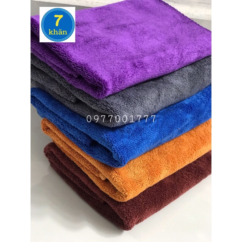 Khăn lau đa năng siêu thấm hút Microfiber 30x50cm