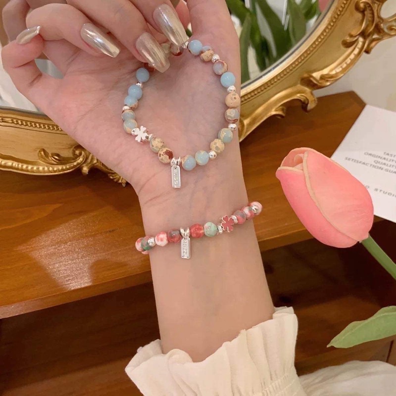 Vòng tay, lắc tay cỏ 4 lá may mắn