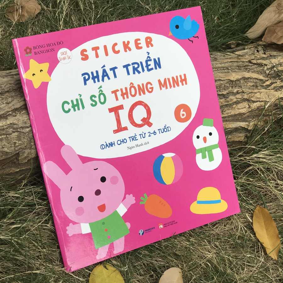 Sách - Sticker Phát triển chỉ số thông minh IQ dành cho trẻ 2-6 tuổi - Tập 6