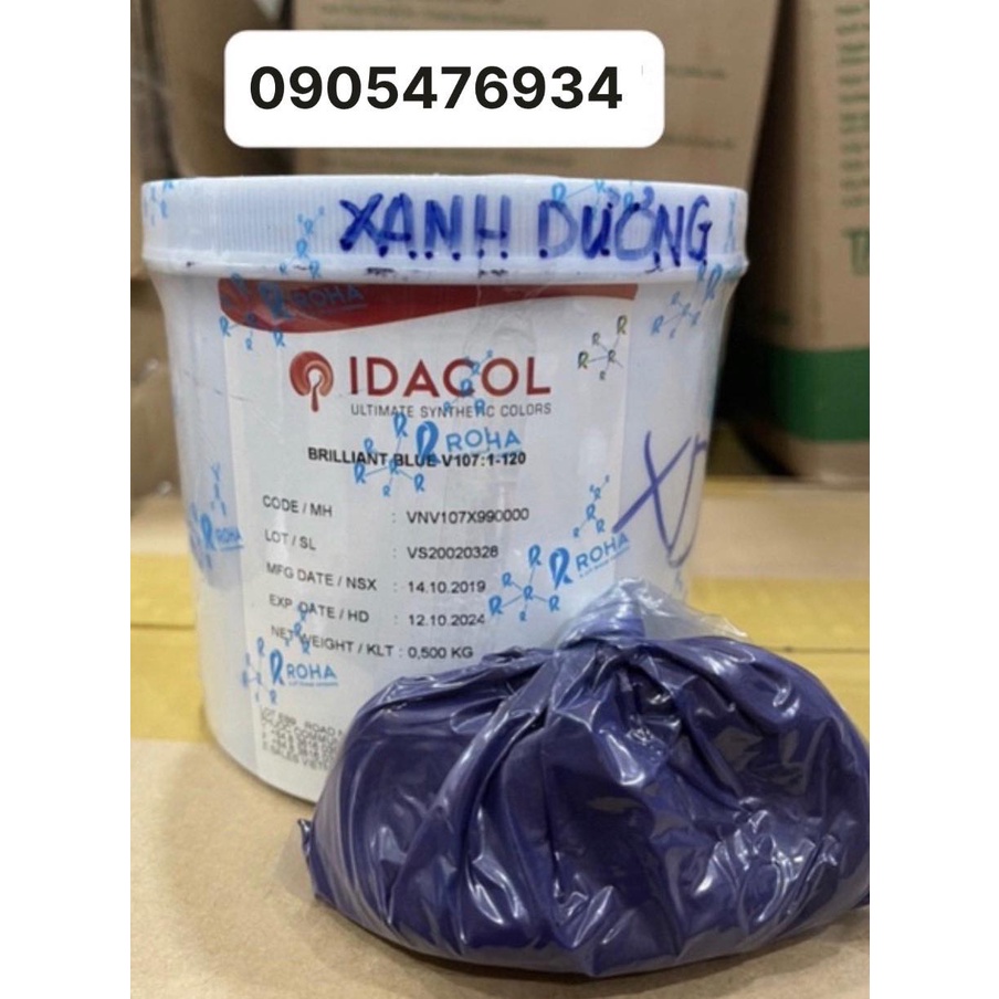 Bột màu thực phẩm xanh dương (BRILLIANT BLUE)- Bột màu thực phẩm Ấn độ idacol color