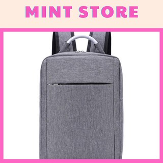 Balo thời trang nam nữ chất vải oxford chống thấm nước nắp gập kích cỡ lớn nhiều ngăn tiện dụng MT 03
