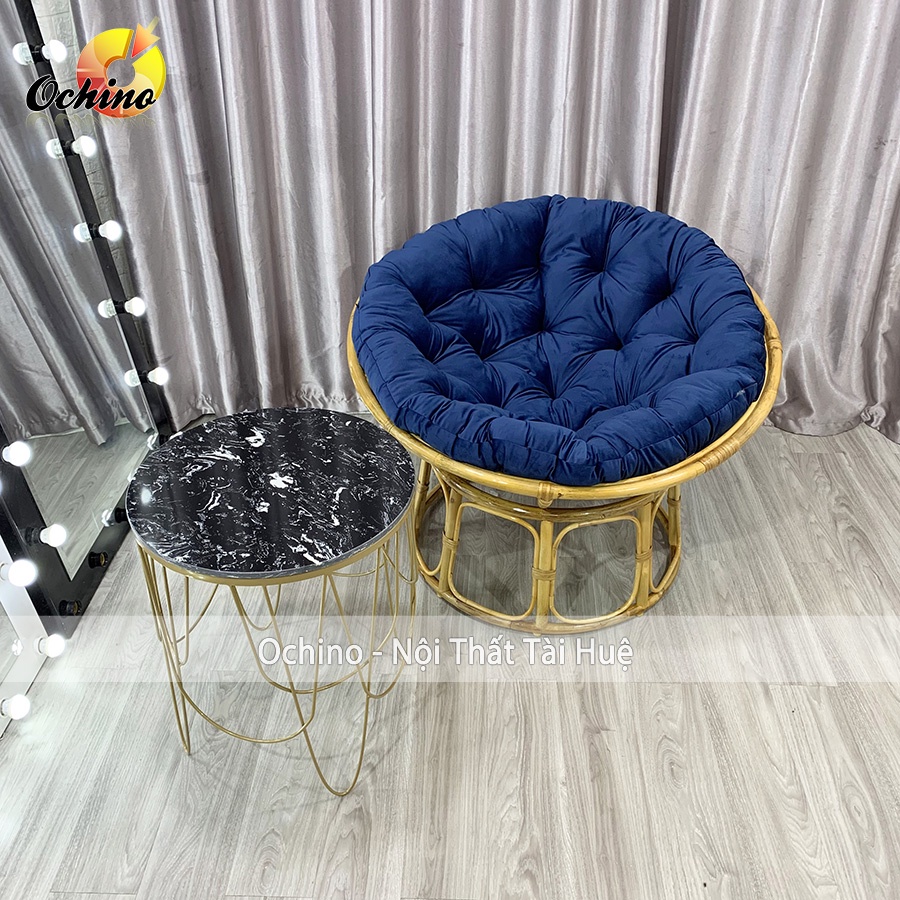 Ghế Thư Giãn Papasan - Ghế Mây Tự Nhiên Trang Trí Nhà Cửa Home Stay Cafe ( Nệm Được Chọn Màu ) ￼