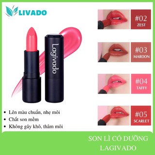 Son lì LAGIVADO pha dưỡng,lâu phai, dưỡng ẩm, mềm mịn, không gây khô Hàn Quốc 3.5g