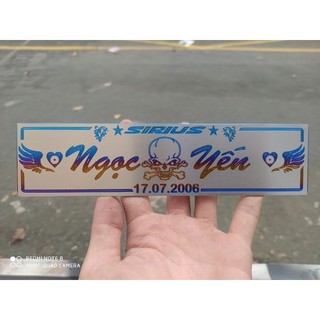 Bảng tên titan đặt theo yêu cầu