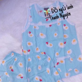 [Hàng chuẩn] Đồ ngủ Tole Lanh - bộ đùi