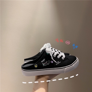 <FULLBOX> GIÀY MULE HỌA TIẾT KID