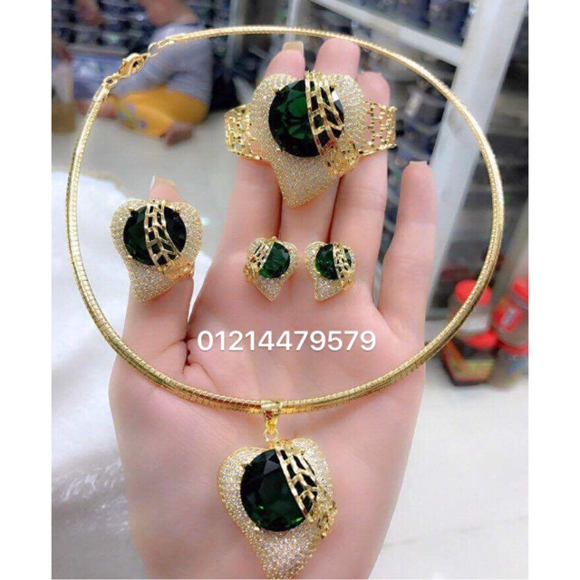 Bộ trang sức xi mạ vàng 18k cao cấp X44