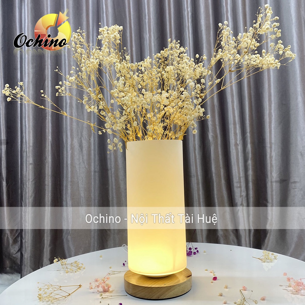 Đèn ngủ để bàn trang trí phòng ngủ đọc sách chất liệu gốm sứ thủ công chỉnh sáng tiện lợi