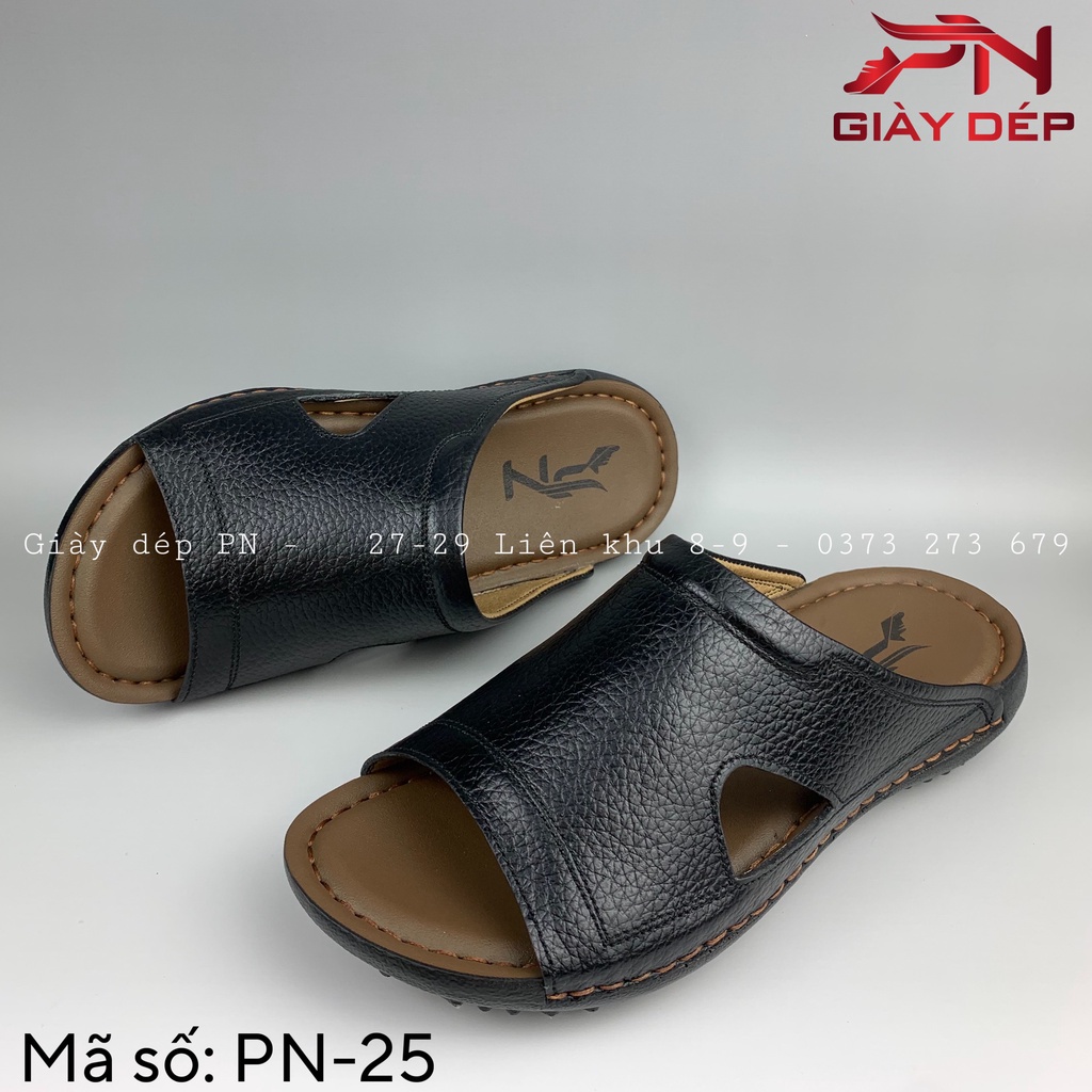 Dép sapo nam da bò cao cấp PN-25
