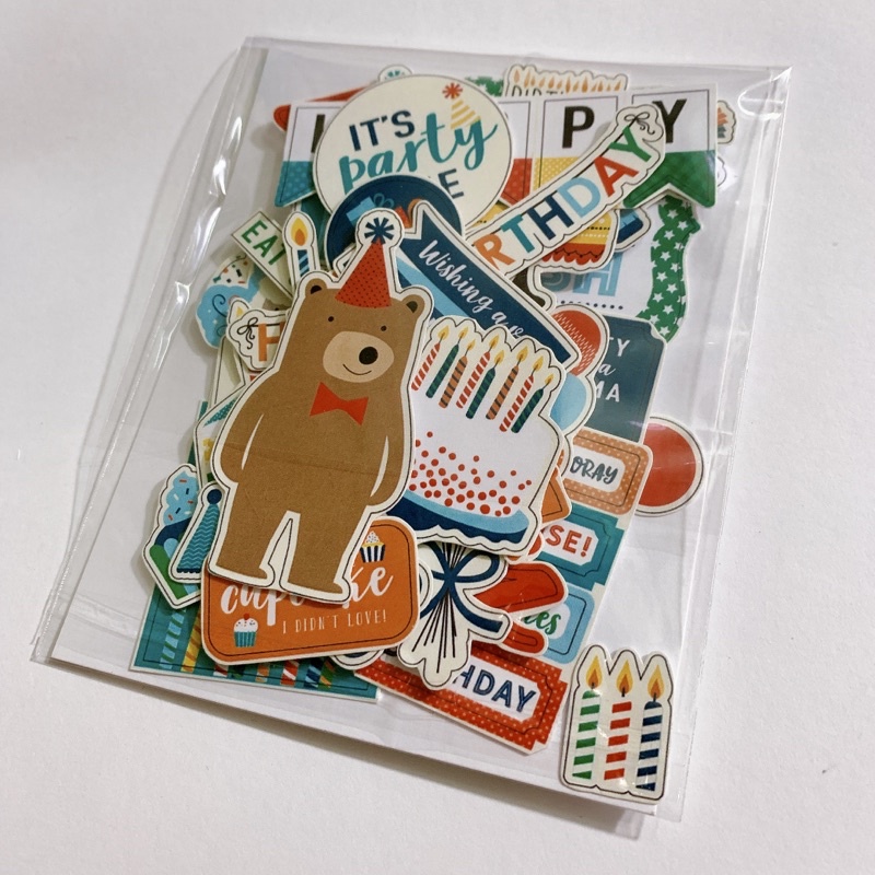 Sticker Birthday  cắt sẵn dùng trang trí khung ảnh nổi, love box, scrapbook