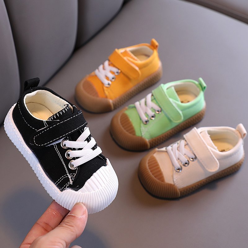 Giày Vải Canvas Thời Trang Cho Bé Gái 1-4 Tuổi