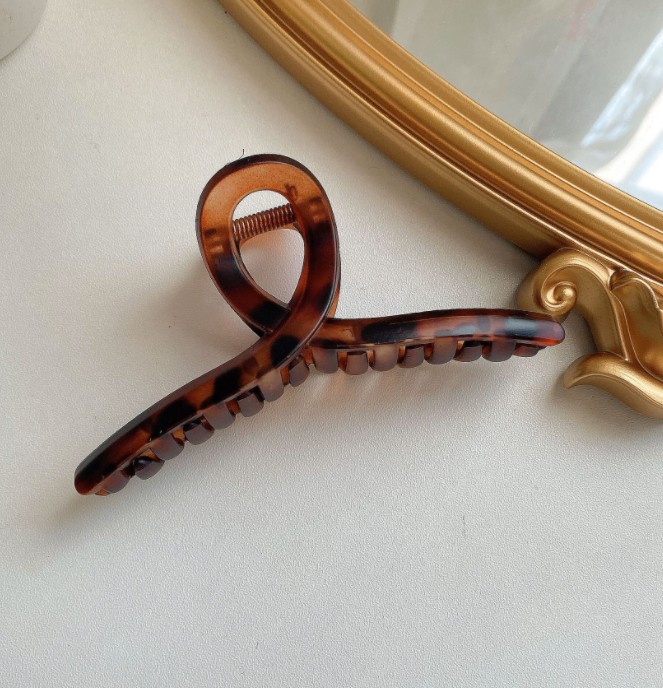 Kẹp tóc họa tiết da báo thời trang dành cho nữ