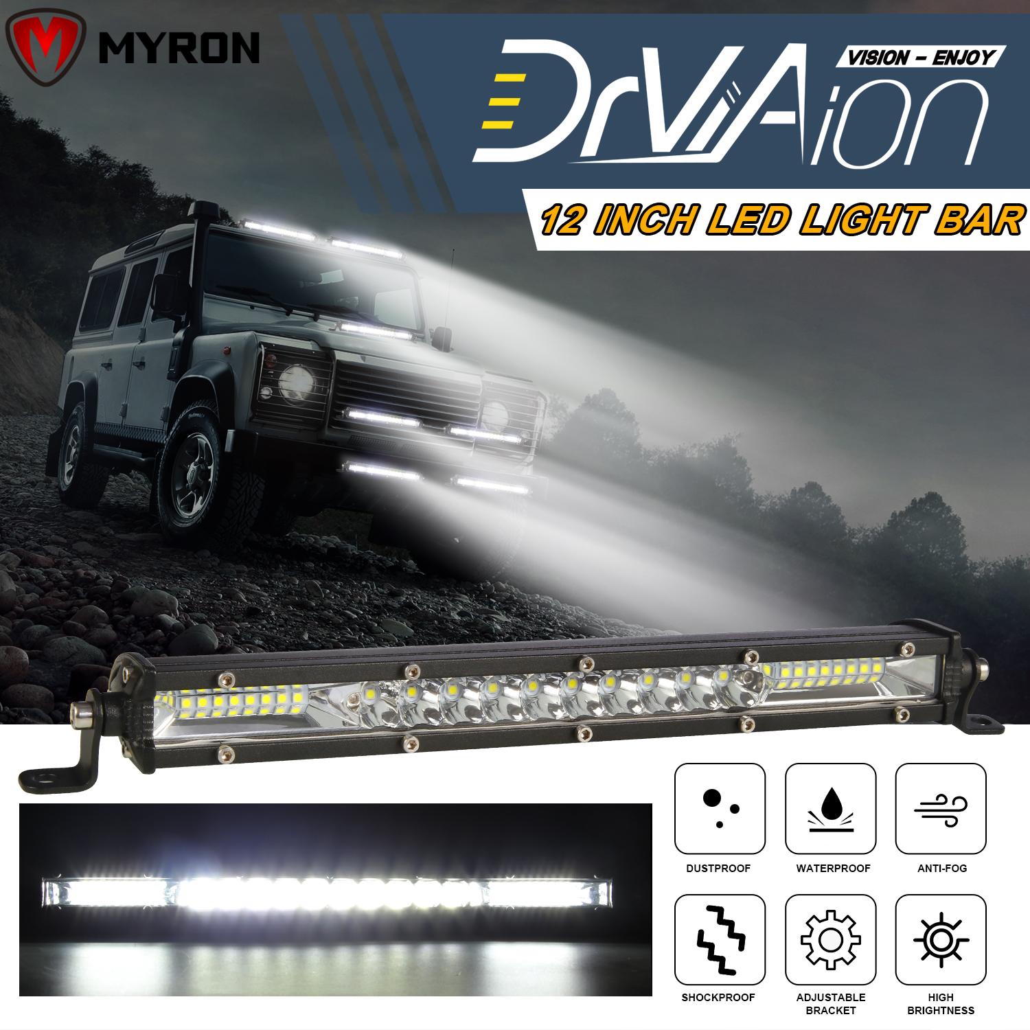 Đèn Pha Led 6000k Suv 12v 24v 4wd Cho Xe Hơi