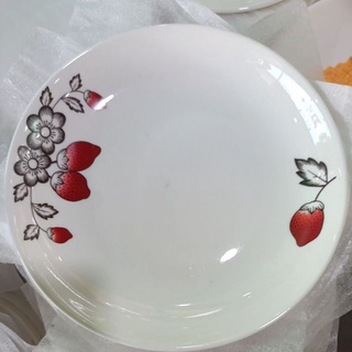 Đĩa bông dâu tròn-vuông 🍓🍓🍓đĩa bông hồng 25cm