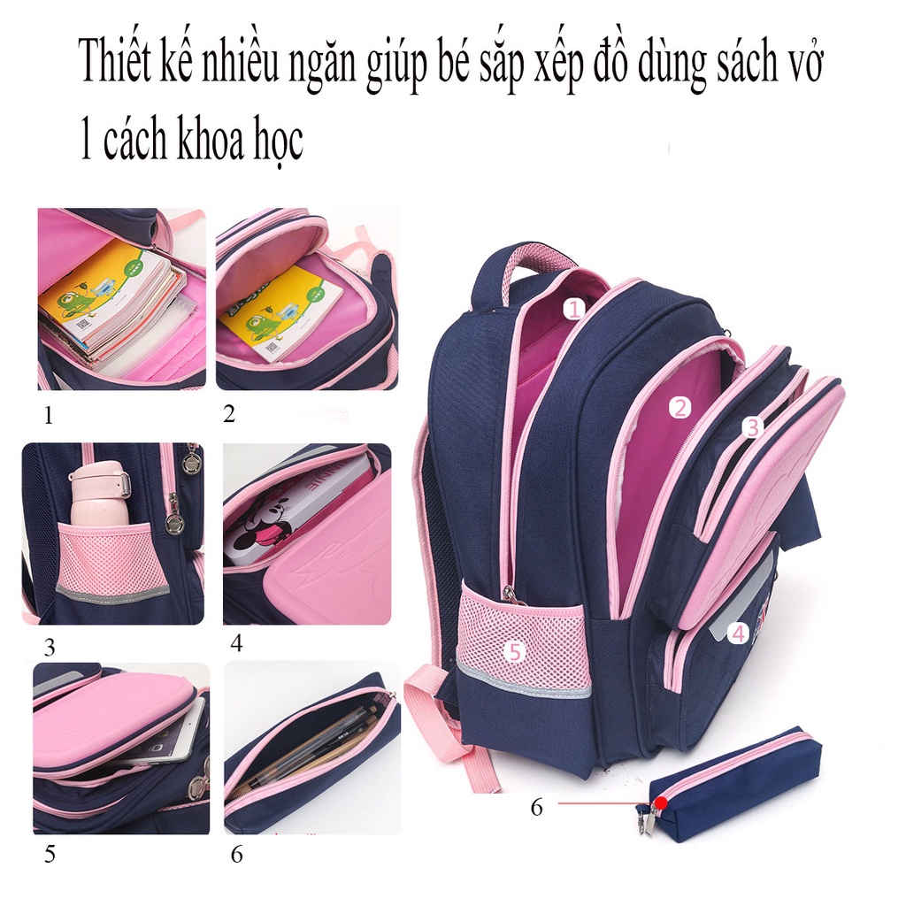 [Hot trend -cho bé từ lớp 3 - 9] Balo Đi Học Cho Bé Trai, Cặp Học Sinh Beikeyang Cao Cấp Cho Bé Trai, Có Dải Phản Quang