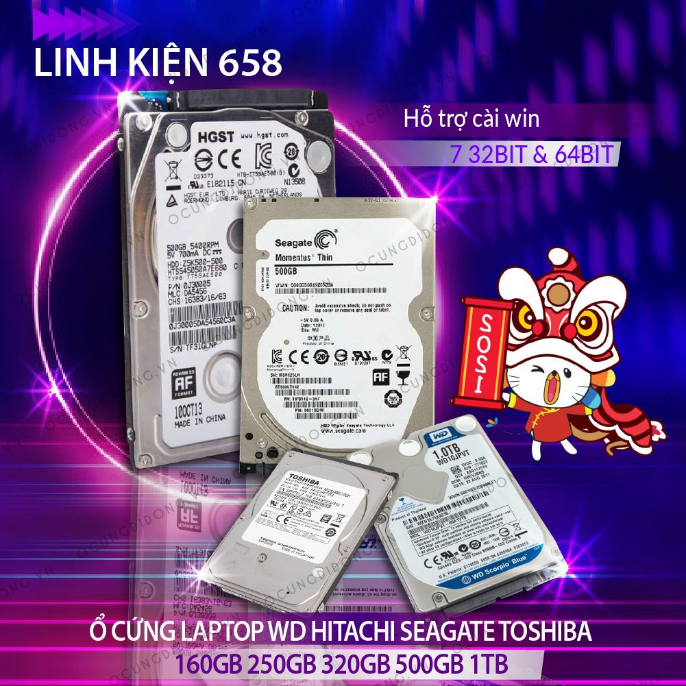 Ổ Cứng Laptop 500GB / SATA / 2.5 inch - Bảo hành 12 tháng 1 đổi 1