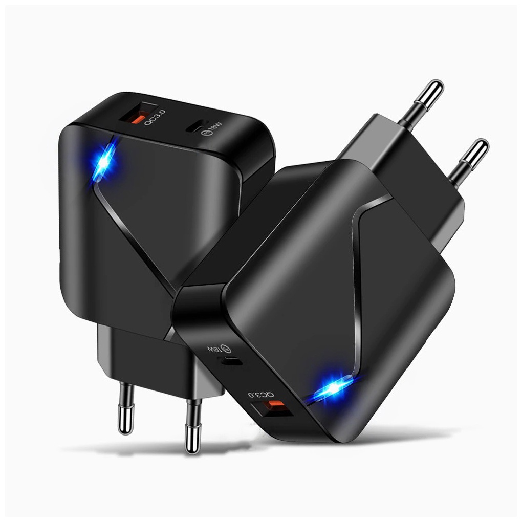 Đầu sạc DT PD18W QC3 0 Đầu sạc nhanh USB Đầu cắm sạc di động bằng nhựa