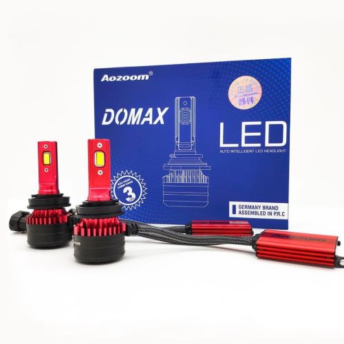 BỘ 02 BÓNG ĐÈN XE Ô TÔ LED DOMAX AOZOOM SIÊU SÁNG BẢO HÀNH 3 NĂM