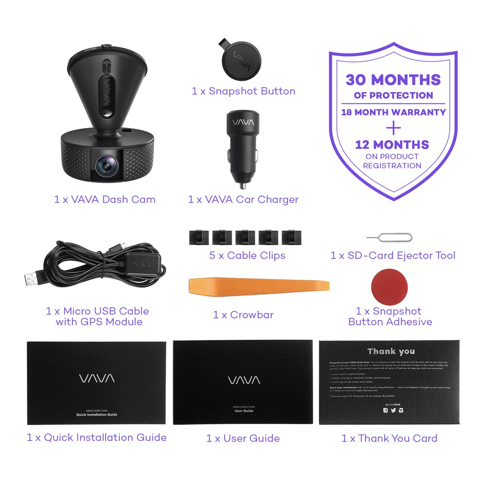 Camera hành trình Vava Dash cam 001 | BigBuy360 - bigbuy360.vn